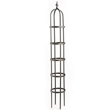Elegant 7-Foot Metal Garden Obelisk for Climbing Plants | Sturdy, Weatherproof Design | Perfect for ...