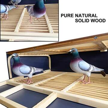 Foldable Wooden Pigeon Transport Cage for Racing