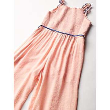 Chic Shirred Bodice Jumpsuit for Tween Girls 7-16