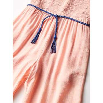 Chic Shirred Bodice Jumpsuit for Tween Girls 7-16