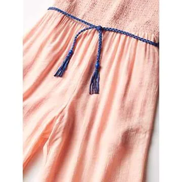 Chic Shirred Bodice Jumpsuit for Tween Girls 7-16