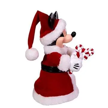 Kurt Adler 10-Inch Mickey Mouse Treetop/Tablepiece with Bendable Arms, Red