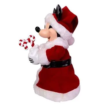 Kurt Adler 10-Inch Mickey Mouse Treetop/Tablepiece with Bendable Arms, Red