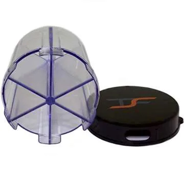 Travel Pill Organizer for Vitamins and Supplements Storage