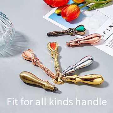 CRASPIRE Save The Date Wax Seal Stamp Head Replacement 25mm Vintage Sealing Wax Stamp Heads Only No Handle for Envelopes Cards Invitations Wedding Halloween Christmas Xmas Party