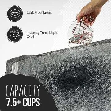 Bulldoglogy 50-Count Carbon Black Puppy Training Pads with Adhesive Tape 24x24 - Large Charcoal Housebreaking Dog Training Wee Pads, Odor Control Thick Pee Pads for Dogs Extra Quick Dry Polymer Tech