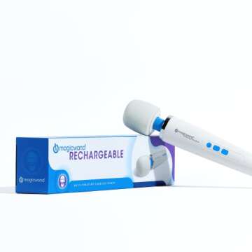 Magic Wand Massager Rechargeable HV-270 – Cordless Multi-Function Variable-Speed Neck Massager with Soft Silicone Head - Personal Massagers for Women, Neck, Hand, Back, Muscle, and Head Massager