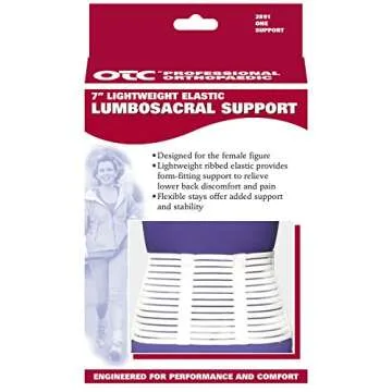 OTC Lumbosacral Support - Lightweight Back Brace for Daily Comfort
