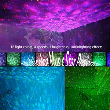 Easeking Star Projector Galaxy Light with Bluetooth Speaker