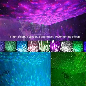 Easeking Star Projector Galaxy Light with Bluetooth Speaker