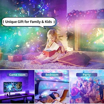 Easeking Star Projector Galaxy Light with Bluetooth Speaker
