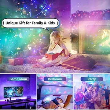 Easeking Star Projector Galaxy Light with Bluetooth Speaker