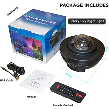 Easeking Star Projector Galaxy Light with Bluetooth Speaker