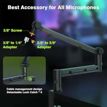 AA AUDIO ACCESSORY Boom Arm for Heavy Mics Support