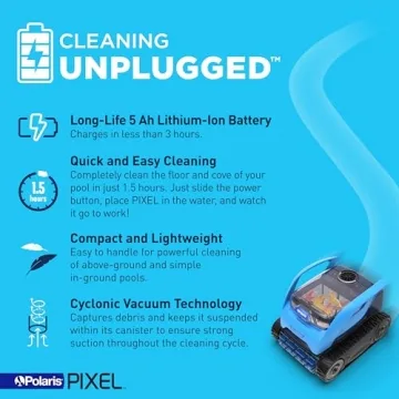 Polaris Pixel Cordless Pool Cleaner for All Pool Types
