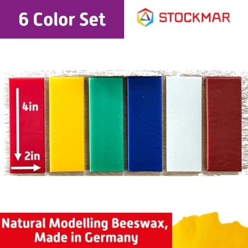 Stockmar Modelling Beeswax Set - Colorful and Safe Art Supplies for Kids