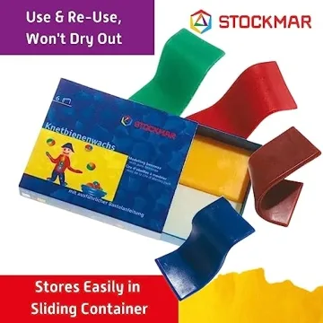 Stockmar Modelling Beeswax Set - Colorful and Safe Art Supplies for Kids