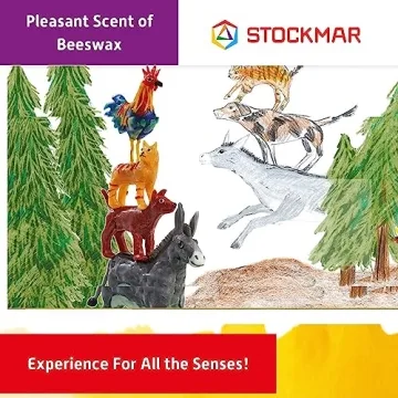 Stockmar Modelling Beeswax Set - Colorful and Safe Art Supplies for Kids