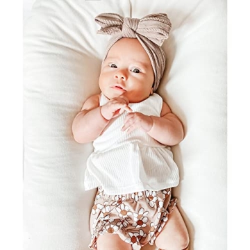 Handmade Baby Headbands Soft Stretchy Nylon Bows Pack of 6