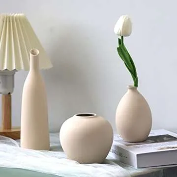 Abbittar Ceramic Vase Set of 3 - Elegant Home Decor
