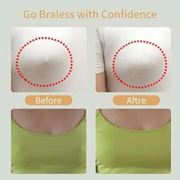 WITROMAN 40 Pieces nipple covers disposable nipple Pasties nipple Petals (Nude)