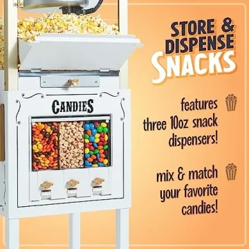 Vintage 8 Ounce Professional Popcorn Machine for Movie Nights