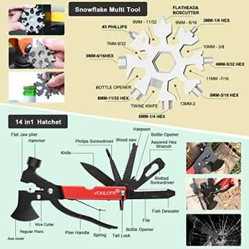 VCKILOFR Camping Survival Gear Kit for Adventurers