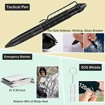 VCKILOFR Camping Survival Gear Kit for Adventurers