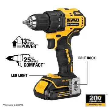 DEWALT ATOMIC Cordless Drill Combo Kit Compact 20V MAX