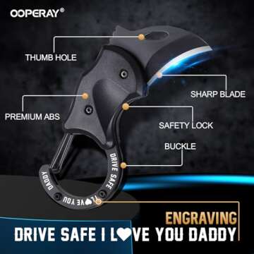 OOPERAY Father’s Day EDC Box Cutter - Essential Tool for Everyday Adventures
