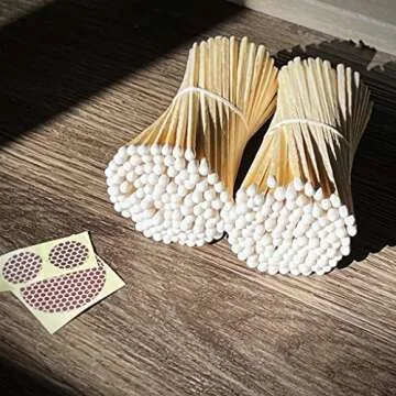 4" Classic White Tip Matches (100 Count, with Striking Stickers Included) | Decorative Unique & Fun for Your Home, Gifts, Accessories & Events | Premium Long Wood Safety Matches by Thankful Greetings