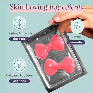 SpaLife PRETTY IN PINK UNDEREYE MASK & PIMPLE PATCH DUO – Hydrogel Undereye Patches for Dark Circles, Puffy Eyes – Hydrocolloid Pimple Patches – Valentine’s Day Gifts for Her - 42 Total Patches
