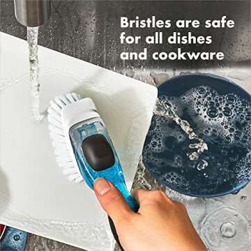 OXO NEW Good Grips Soap Dispensing Dish Brush Storage Set