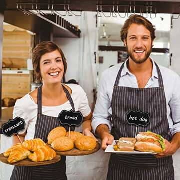 50 Pieces Chalkboard Cupcake Toppers for Events