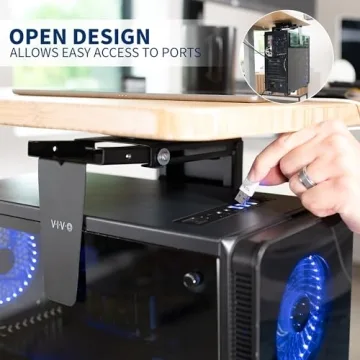 VIVO Adjustable Under Desk PC Mount with Swivel Functionality