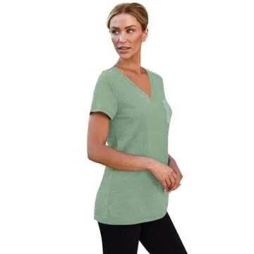 SUNBS Women’s Soft V Neck T-Shirts for Everyday Comfort