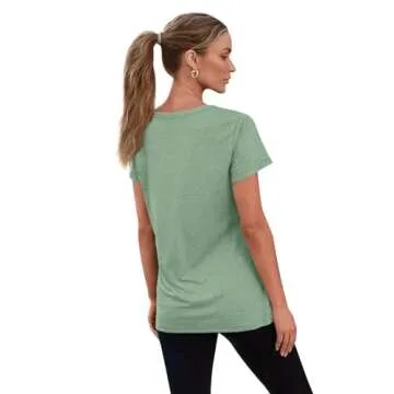 SUNBS Women’s Soft V Neck T-Shirts for Everyday Comfort