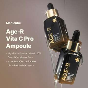 Medicube Age-R Vita C Pro Ampoule -Vitamin C Serum for Pigmentation, Uneven Skin Tone, and Hydration...