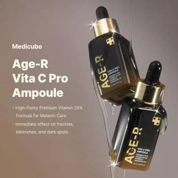 Medicube Age-R Vita C Pro Ampoule -Vitamin C Serum for Pigmentation, Uneven Skin Tone, and Hydration...