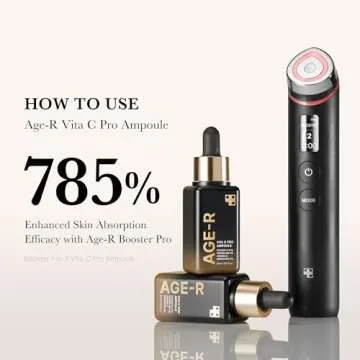 Medicube Age-R Vita C Pro Ampoule -Vitamin C Serum for Pigmentation, Uneven Skin Tone, and Hydration - Boost Absorption and Radiance by up to 780% with Age-R Booster Pro