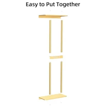 STWWO Stylish Bathroom Towel Storage Rack for Organization