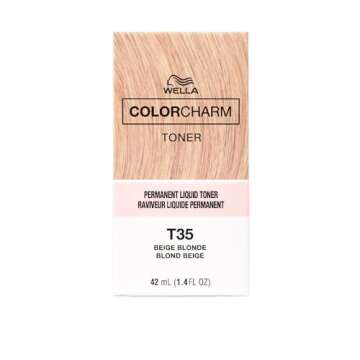 COLORCHARM Permanent Liquid Toners| Neutralize Brass| Free of Parabens| Vegan| T35 Beige Blonde| 1.4 Fl Oz