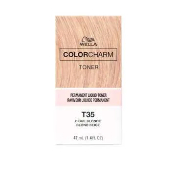 COLORCHARM Permanent Liquid Toners| Neutralize Brass| Free of Parabens| Vegan| T35 Beige Blonde| 1.4 Fl Oz