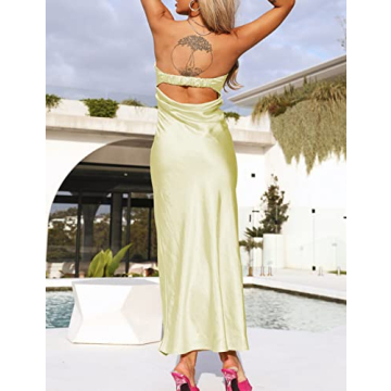 Elegant Realtix Satin Silk Maxi Dress for All Occasions