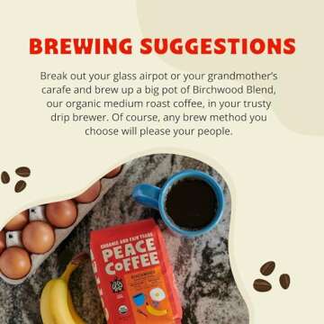 Peace Coffee Birchwood Breakfast Blend Medium Roast