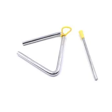 5" Musical Steel Triangle with Striker for Kids and Music Classes