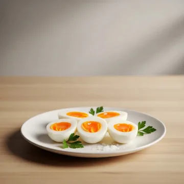 تخم مرغ آب پز