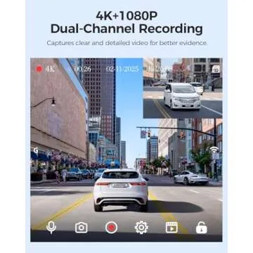 AZDOME M01 Max Dual Dash Cam with 4K Resolution