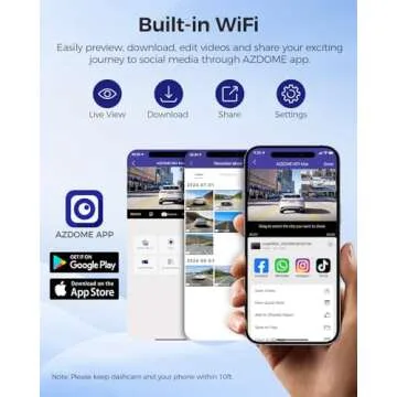 AZDOME M01 Max Dual Dash Cam with 4K Resolution