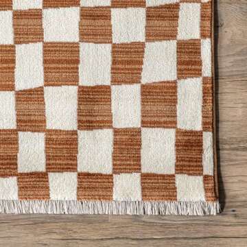 Stylish nuLOOM Fringed Indoor Area Rug, Durable & Easy Clean